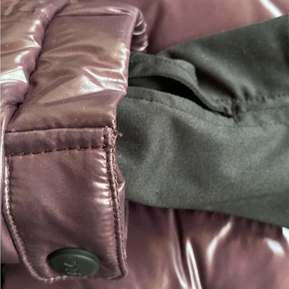 SAM. Genuine Fur hood trim Down jacket purple XS - Picture 6 of 10